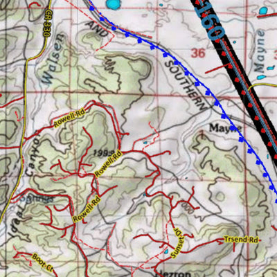 Colorado HuntData LLC Colorado Unit 133 Mule Deer Summer, Winter Concentration Map digital map