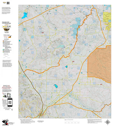 Colorado Unit 134 Elk Concentrations on a Land Ownership Base, the Hybrid Preview 1