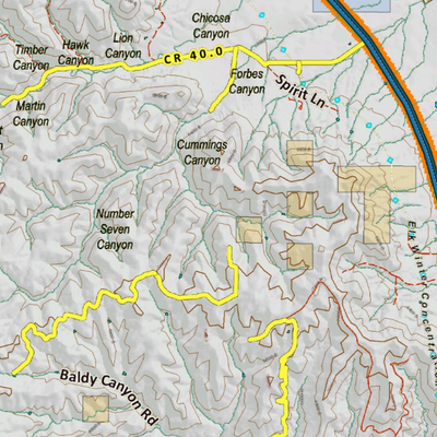Colorado Unit 134 Elk Concentrations on a Land Ownership Base, the Hybrid Preview 3