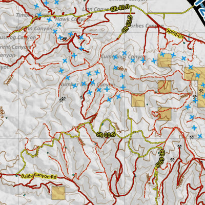 Colorado HuntData LLC Colorado Unit 134 Land Ownership Map with Elk and Mule Deer Concentrations digital map