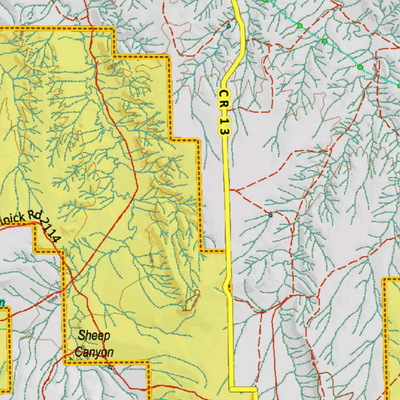 Colorado Unit 135 Elk Concentrations on a Land Ownership Base, the Hybrid Preview 3
