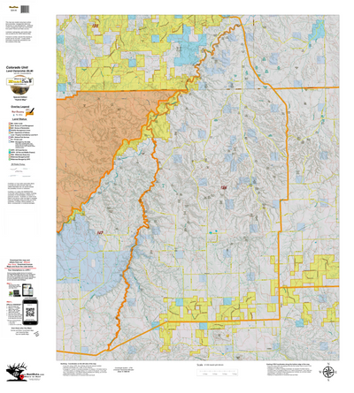 Colorado Unit 136 Elk Concentrations on a Land Ownership Base, the Hybrid Preview 1