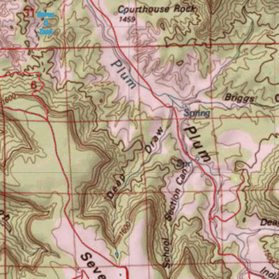 Colorado HuntData LLC Colorado Unit 136 Mule Deer Summer, Winter Concentration Map digital map