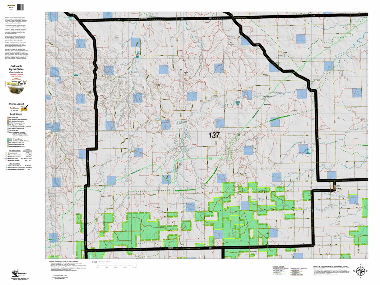 Colorado Deer Unit Map