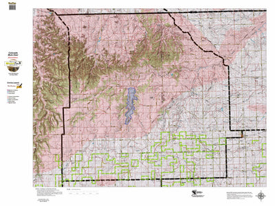 Colorado HuntData LLC Colorado Unit 137 Mule Deer Summer, Winter Concentration Map digital map