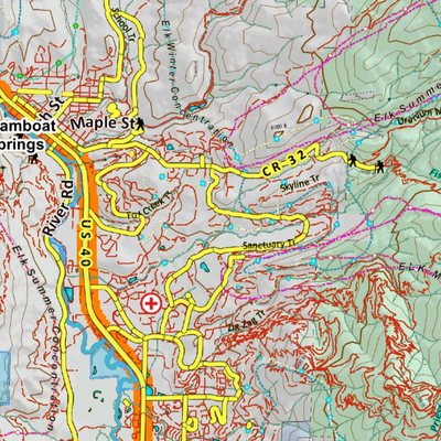 Colorado Unit 14 Elk Concentrations on a Land Ownership Base, the Hybrid Preview 3