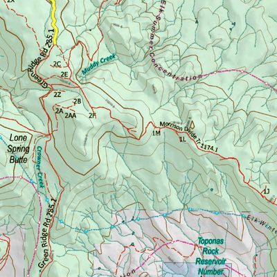 Colorado Unit 15 Elk Concentrations on a Land Ownership Base, the Hybrid Preview 2