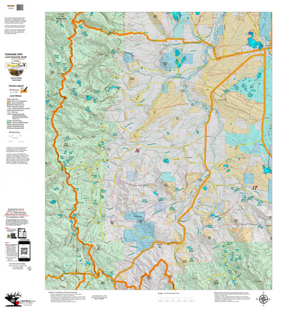 Colorado Unit 16 Elk Concentrations on a Land Ownership Base, the Hybrid Preview 1