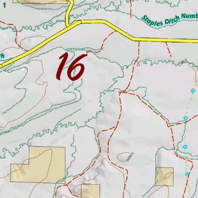 Colorado Unit 16 Elk Concentrations on a Land Ownership Base, the Hybrid Preview 2