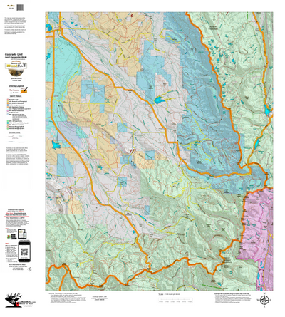 Colorado Unit 171 Elk Concentrations on a Land Ownership Base, the Hybrid Preview 1