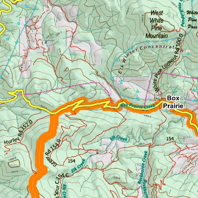 Colorado Unit 19 Elk Concentrations on a Land Ownership Base, the Hybrid Preview 2