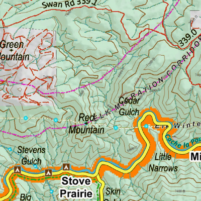 Colorado Unit 191 Elk Concentrations on a Land Ownership Base, the Hybrid Preview 3