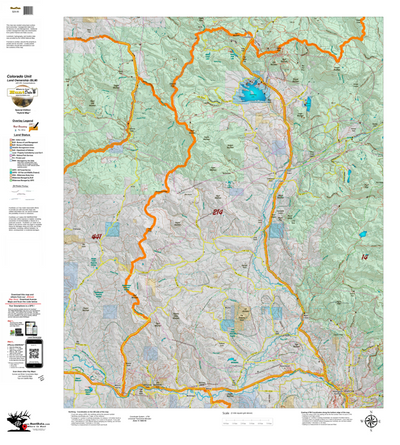 Colorado Unit 214 Elk Concentrations on a Land Ownership Base, the Hybrid Preview 1