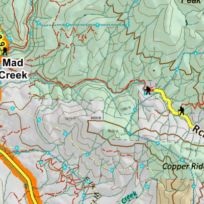 Colorado Unit 214 Elk Concentrations on a Land Ownership Base, the Hybrid Preview 3