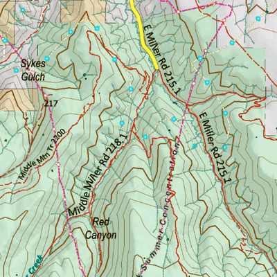 Colorado Unit 23 Elk Concentrations on a Land Ownership Base, the Hybrid Preview 3
