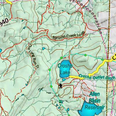 Colorado Unit 231 Elk Concentrations on a Land Ownership Base, the Hybrid Preview 3