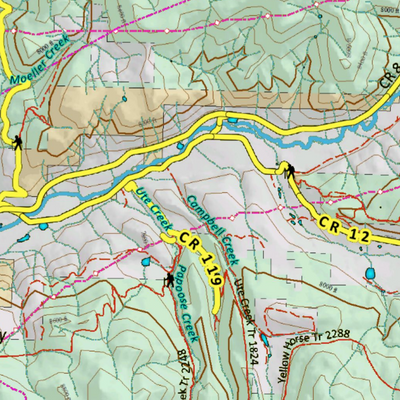 Colorado Unit 24 Elk Concentrations on a Land Ownership Base, the Hybrid Preview 3