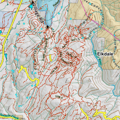 Colorado Unit 28 Elk Concentrations on a Land Ownership Base, the Hybrid Preview 3