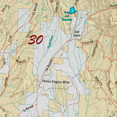 Colorado Unit 30 Elk Concentrations on a Land Ownership Base, the Hybrid Preview 2