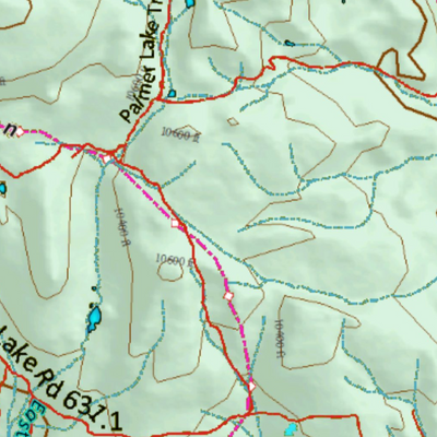 Colorado Unit 34 Elk Concentrations on a Land Ownership Base, the Hybrid Preview 2