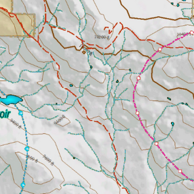 Colorado Unit 35 Elk Concentrations on a Land Ownership Base, the Hybrid Preview 2