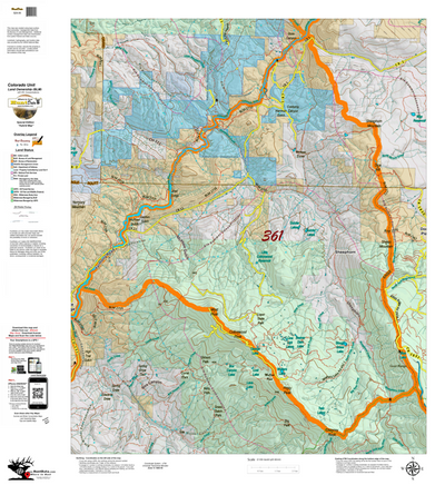 Colorado Unit 361 Elk Concentrations on a Land Ownership Base, the Hybrid Preview 1