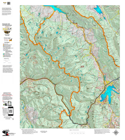 Colorado Unit 371 Elk Concentrations on a Land Ownership Base, the Hybrid Preview 1