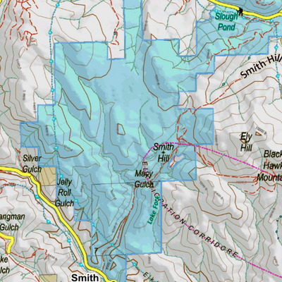 Colorado Unit 38 Elk Concentrations on a Land Ownership Base, the Hybrid Preview 2