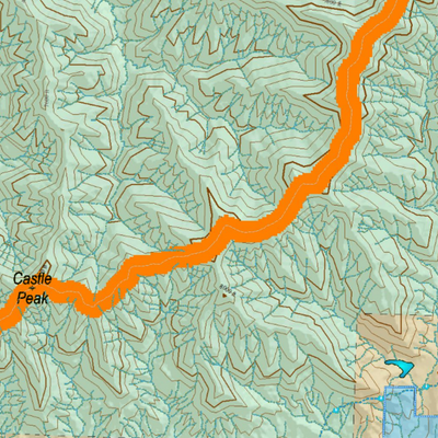 Colorado Unit 421 Elk Concentrations on a Land Ownership Base, the Hybrid Preview 3