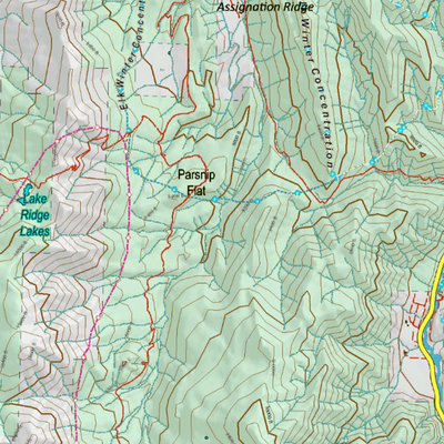 Colorado Unit 43 Elk Concentrations on a Land Ownership Base, the Hybrid Preview 2