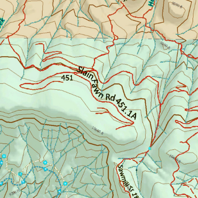 Colorado Unit 44 Elk Concentrations on a Land Ownership Base, the Hybrid Preview 2