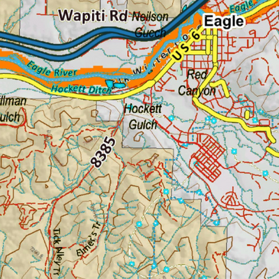 Colorado Unit 44 Elk Concentrations on a Land Ownership Base, the Hybrid Preview 3