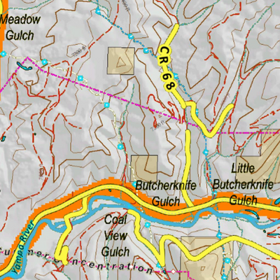 Colorado Unit 441 Elk Concentrations on a Land Ownership Base, the Hybrid Preview 3
