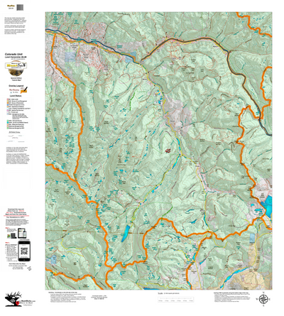 Colorado Unit 45 Elk Concentrations on a Land Ownership Base, the Hybrid Preview 1