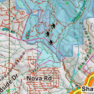 Colorado Unit 461 Elk Concentrations on a Land Ownership Base, the Hybrid Preview 3
