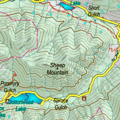 Colorado Unit 481 Elk Concentrations on a Land Ownership Base, the Hybrid Preview 3
