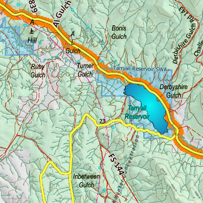 Colorado Unit 50 Elk Concentrations on a Land Ownership Base, the Hybrid Preview 3
