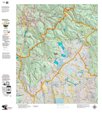 Colorado Unit 500 Elk Concentrations on a Land Ownership Base, the Hybrid Preview 1