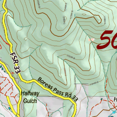 Colorado Unit 500 Elk Concentrations on a Land Ownership Base, the Hybrid Preview 2