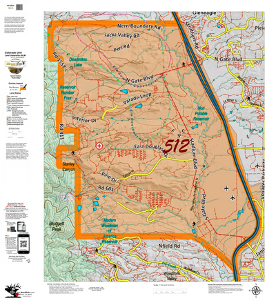 Colorado Unit 512 Elk Concentrations on a Land Ownership Base, the Hybrid Preview 1