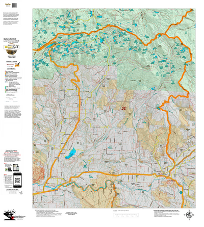 Colorado Unit 52 Elk Concentrations on a Land Ownership Base, the Hybrid Preview 1