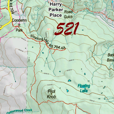 Colorado Unit 521 Elk Concentrations on a Land Ownership Base, the Hybrid Preview 2