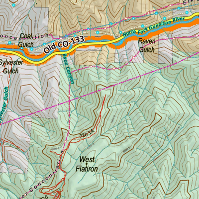 Colorado Unit 521 Elk Concentrations on a Land Ownership Base, the Hybrid Preview 3