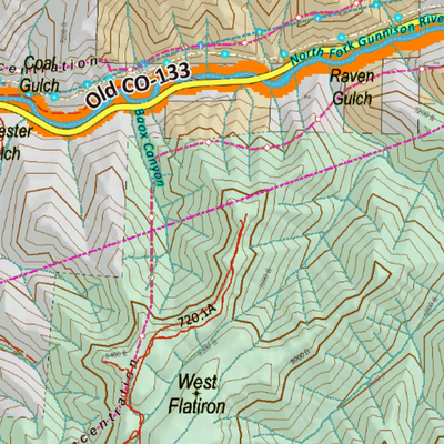 Colorado Unit 53 Elk Concentrations on a Land Ownership Base, the Hybrid Preview 3