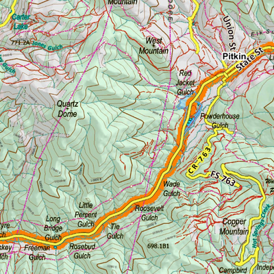 Colorado Unit 55 Elk Concentrations on a Land Ownership Base, the Hybrid Preview 3