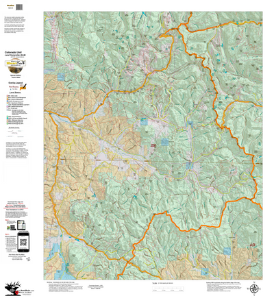 Colorado Unit 551 Elk Concentrations on a Land Ownership Base, the Hybrid Preview 1
