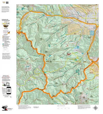 Colorado Unit 561 Elk Concentrations on a Land Ownership Base, the Hybrid Preview 1