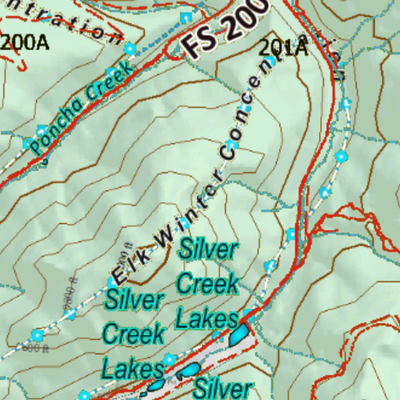 Colorado Unit 561 Elk Concentrations on a Land Ownership Base, the Hybrid Preview 3