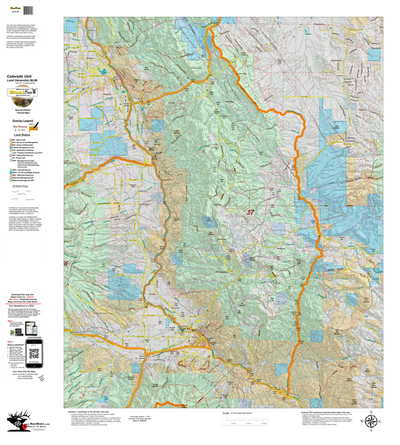 Colorado Unit 57 Elk Concentrations on a Land Ownership Base, the Hybrid Preview 1