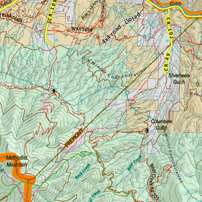 Colorado Unit 58 Elk Concentrations on a Land Ownership Base, the Hybrid Preview 3